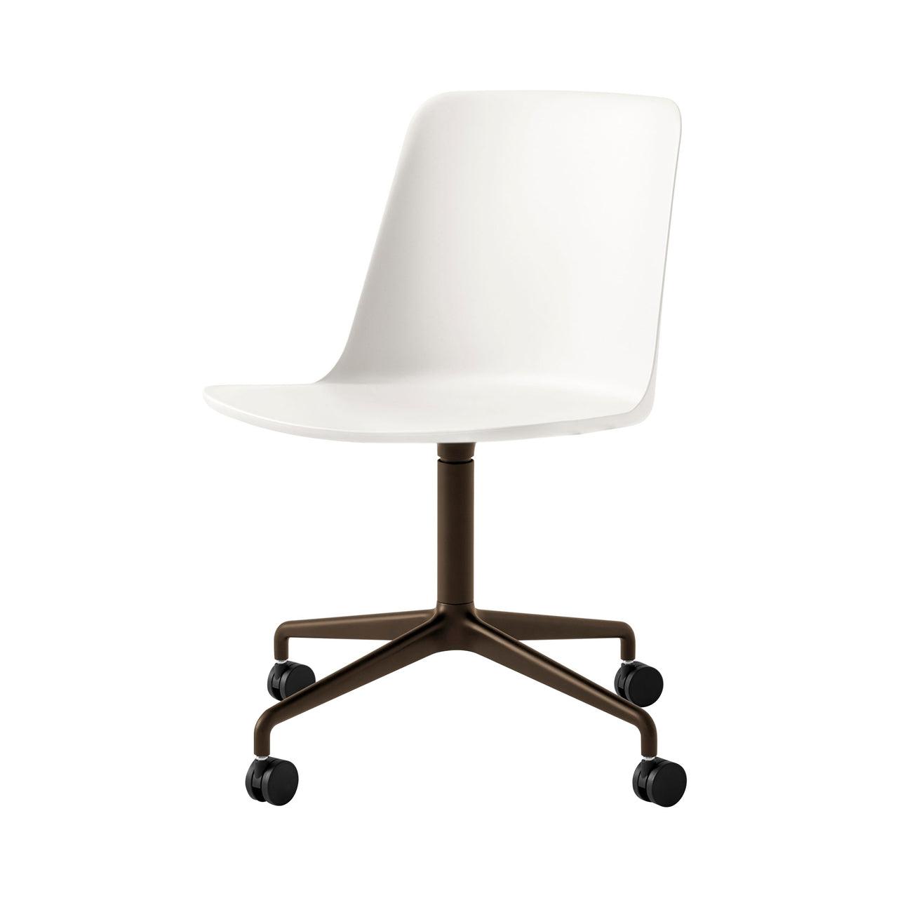 Rely Chair HW21: White + Bronzed