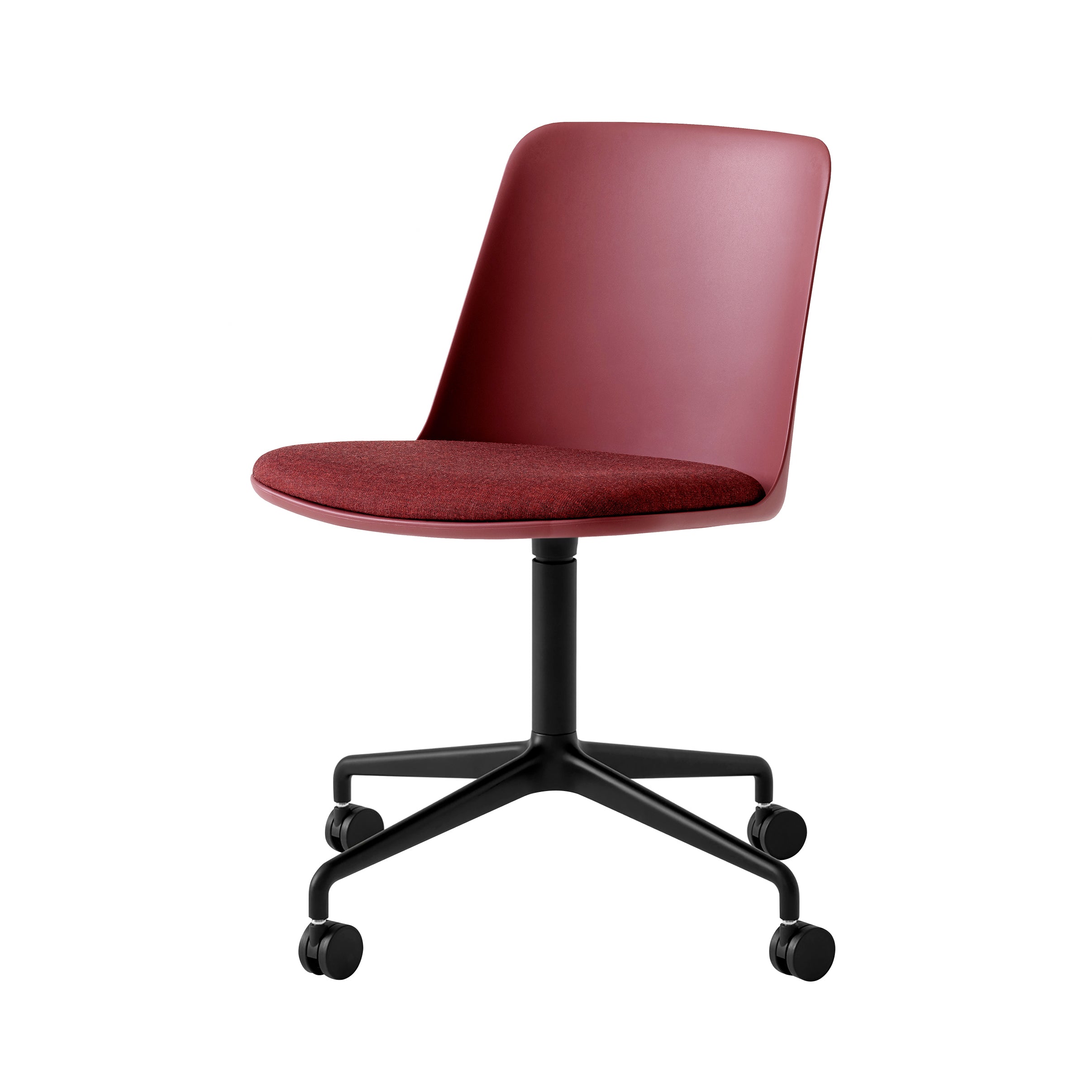 Rely Chair HW22: Red Brown + Black