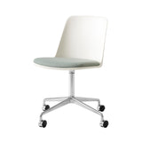 Rely Chair HW22: Polished Aluminum + White