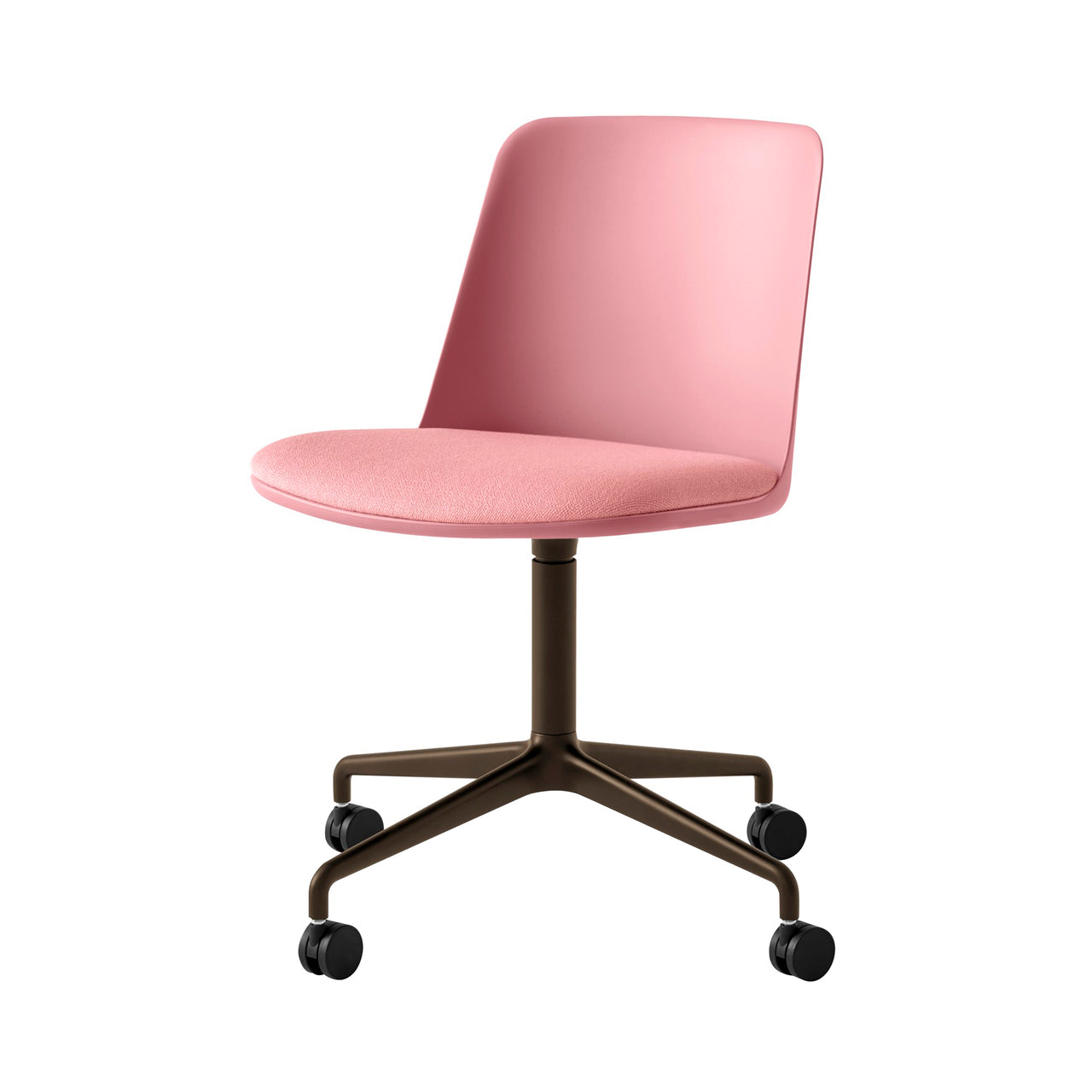Rely Chair HW22: Soft Pink + Bronzed
