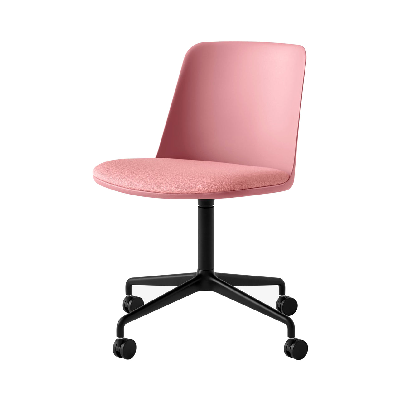 Rely Chair HW22: Soft Pink + Black