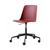 Rely Chair HW28: Red Brown + Black