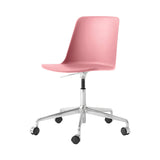 Rely Chair HW28: Soft Pink + Polished Aluminum