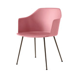 Rely Armchair HW33: Set of 4 + Soft Pink + Bronzed