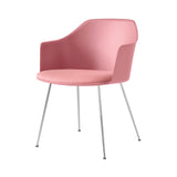 Rely Armchair HW34: Chrome + Soft Pink