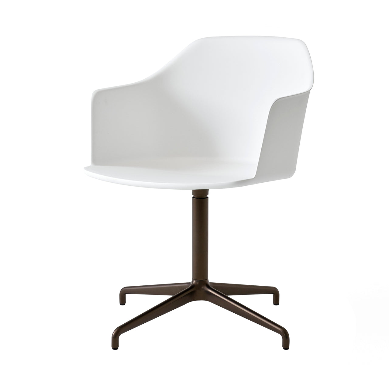 Rely Armchair HW43: White + Bronzed
