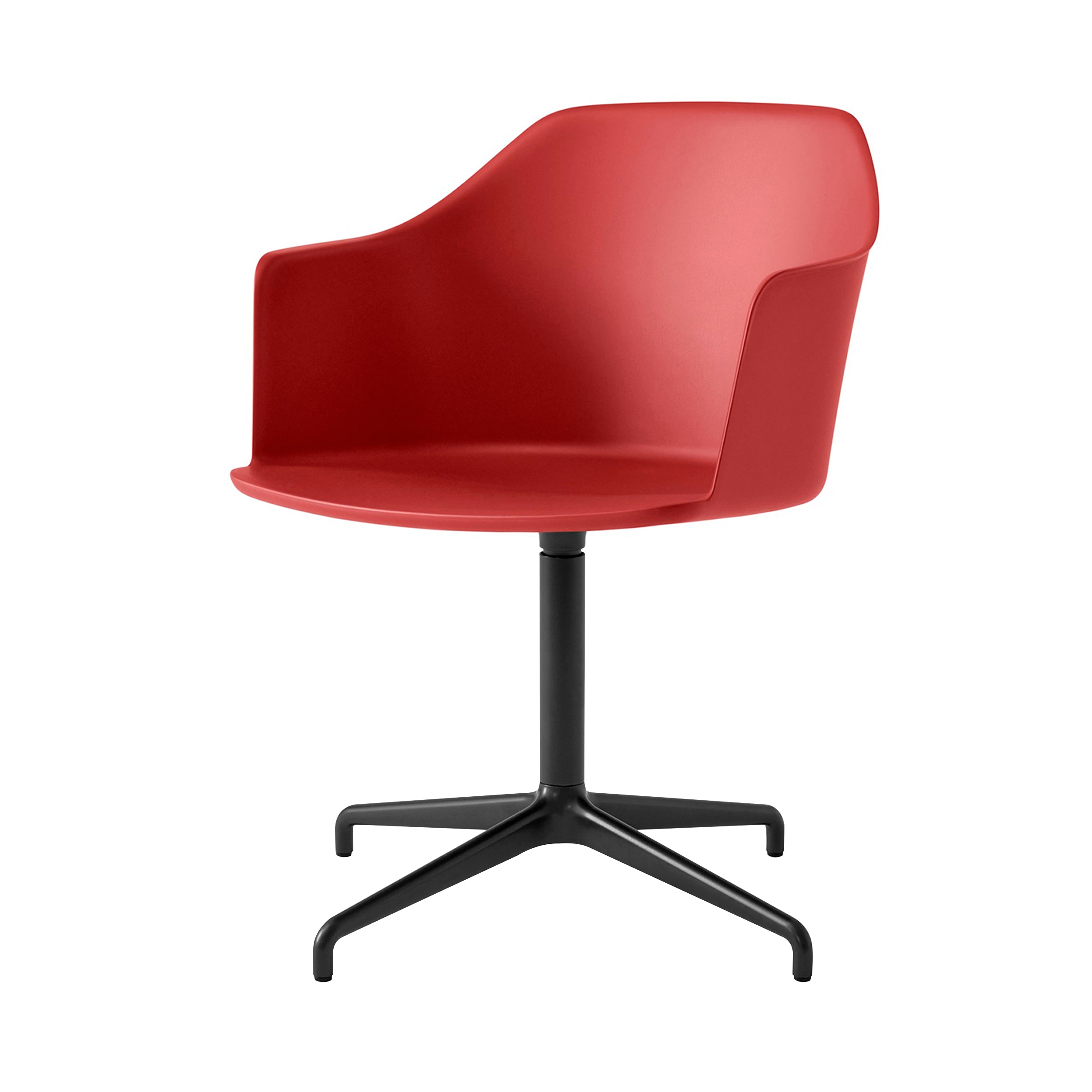 Rely Armchair HW38: Vermilion Red + Black