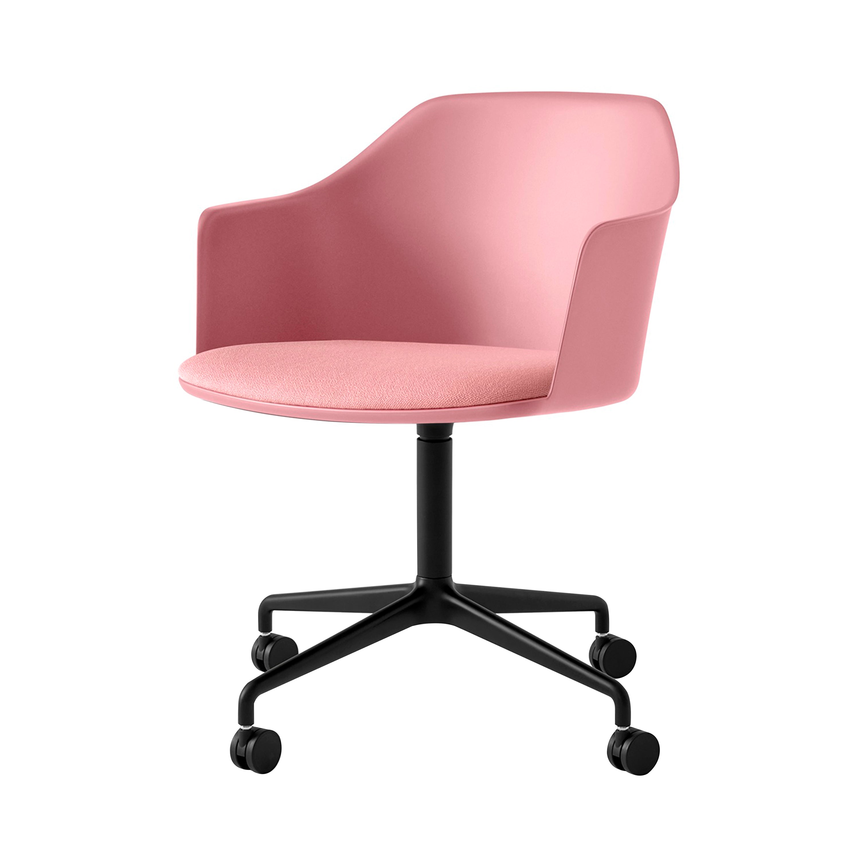 Rely Armchair HW49: Soft Pink + Black