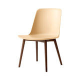 Rely Side Chair HW71: Beige Sand + Walnut