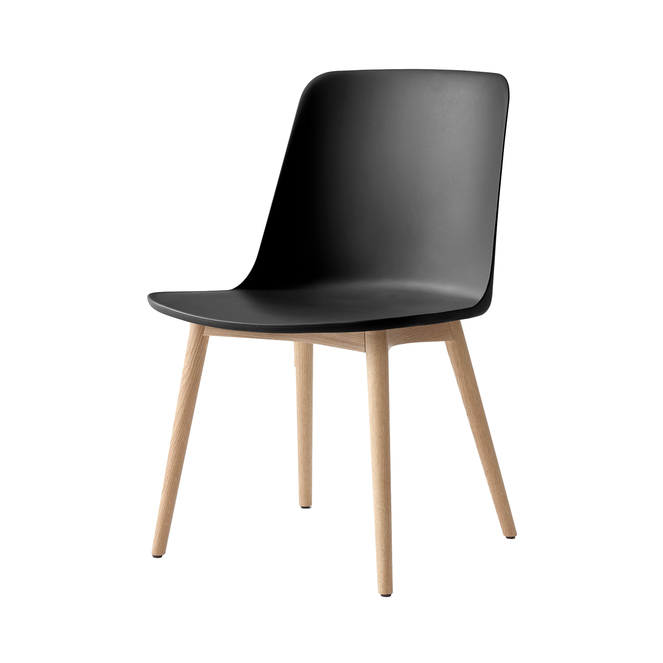 Rely Side Chair HW71: Black + Oak