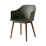 Rely Armchair HW76: Green + Lacquered Walnut
