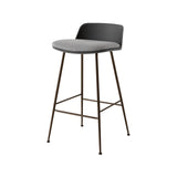 Rely Counter Stool: HW82 + Stone Grey + Bronzed