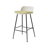 Rely Counter Stool: HW82 + White + Black