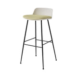 Rely Bar Stool: HW87 + White + Black