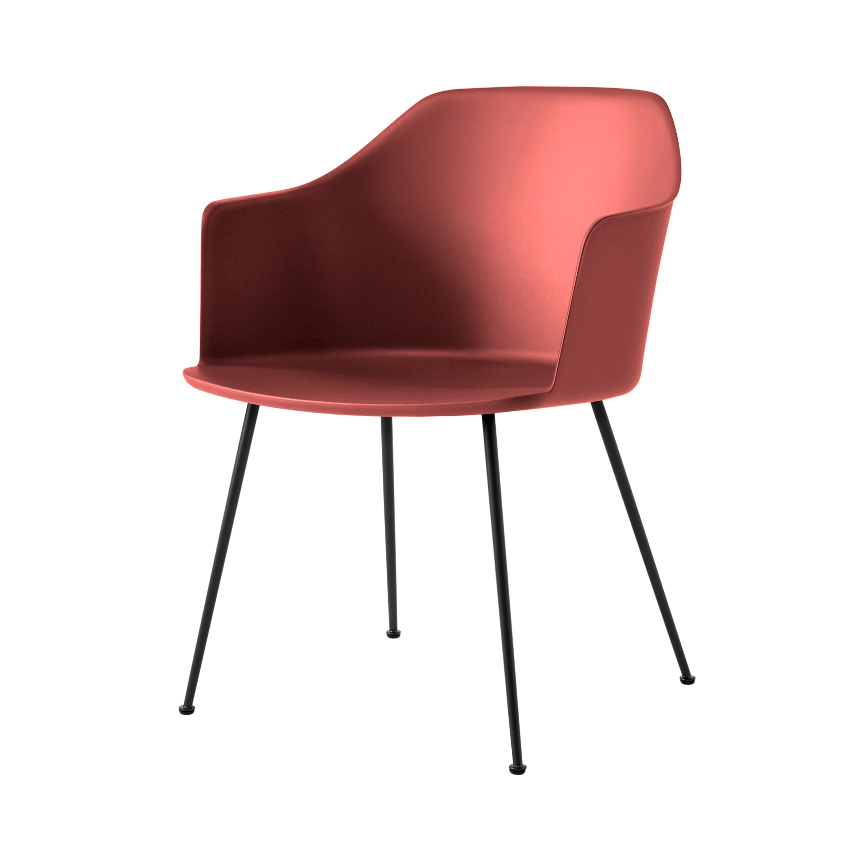 Rely Armchair: HW33 + Red Brown + Black