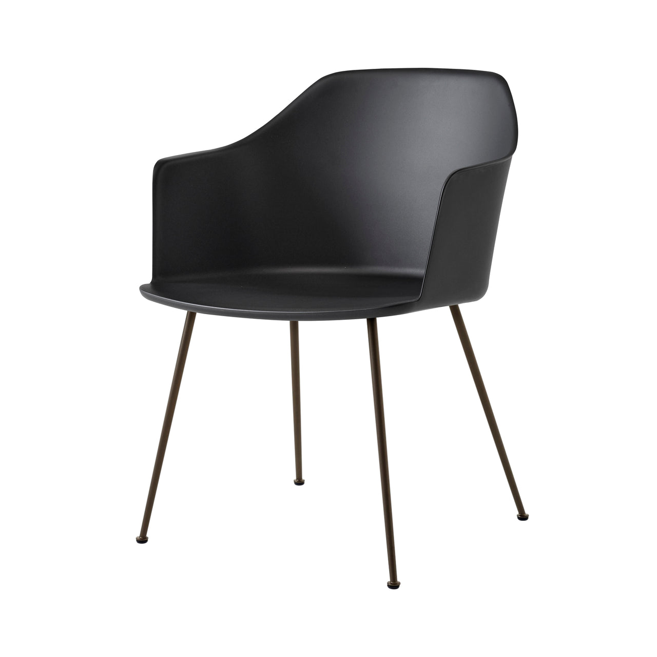 Rely Armchair: HW33 + Black + Bronzed