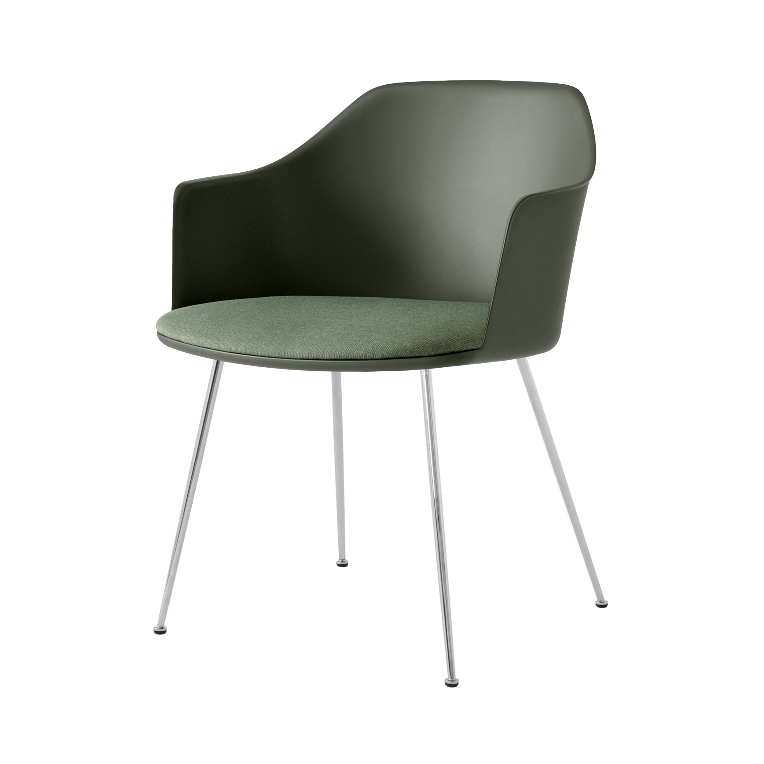 Rely Armchair HW34: Chrome + Bronze Green
