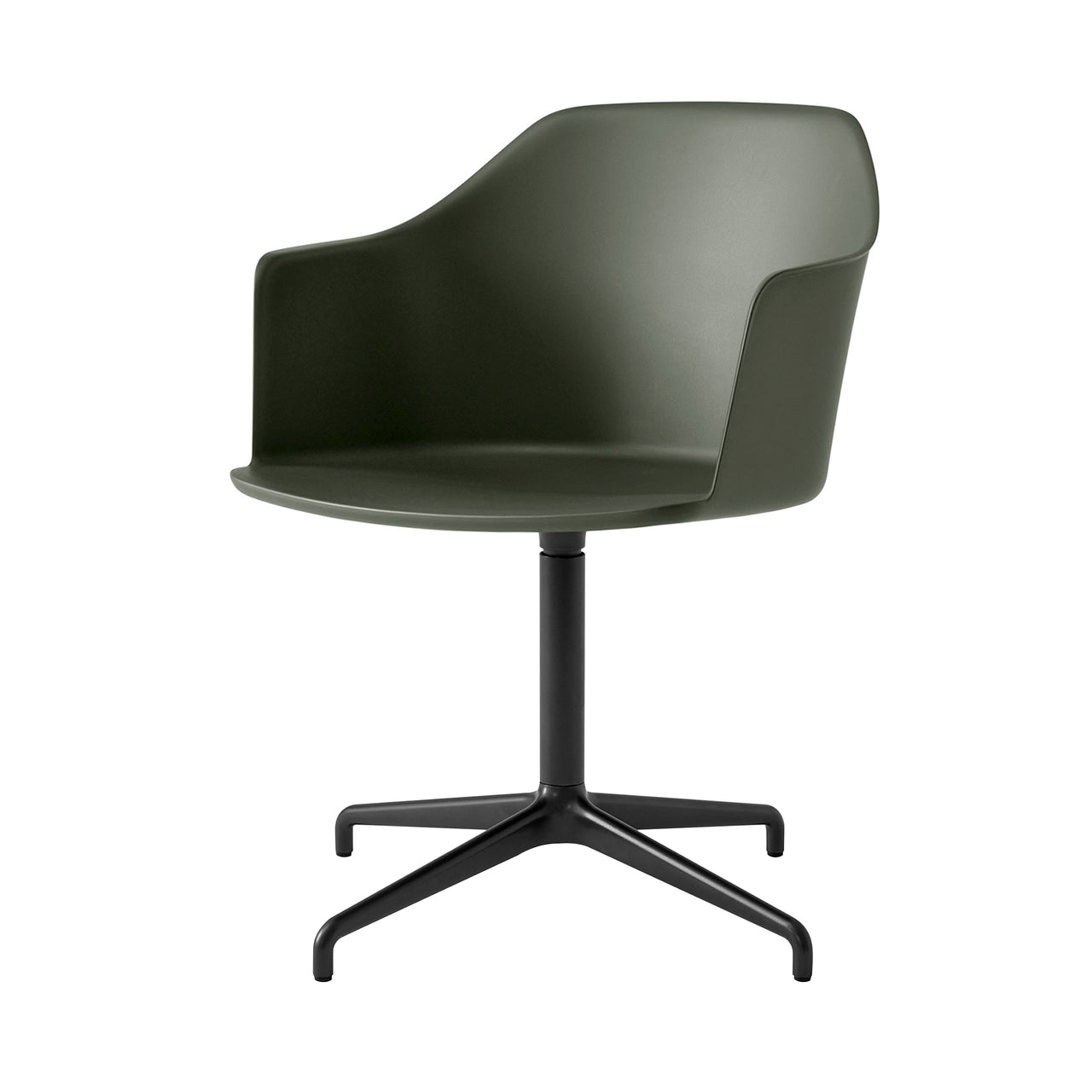 Rely Armchair: HW43 + Bronze Green + Black