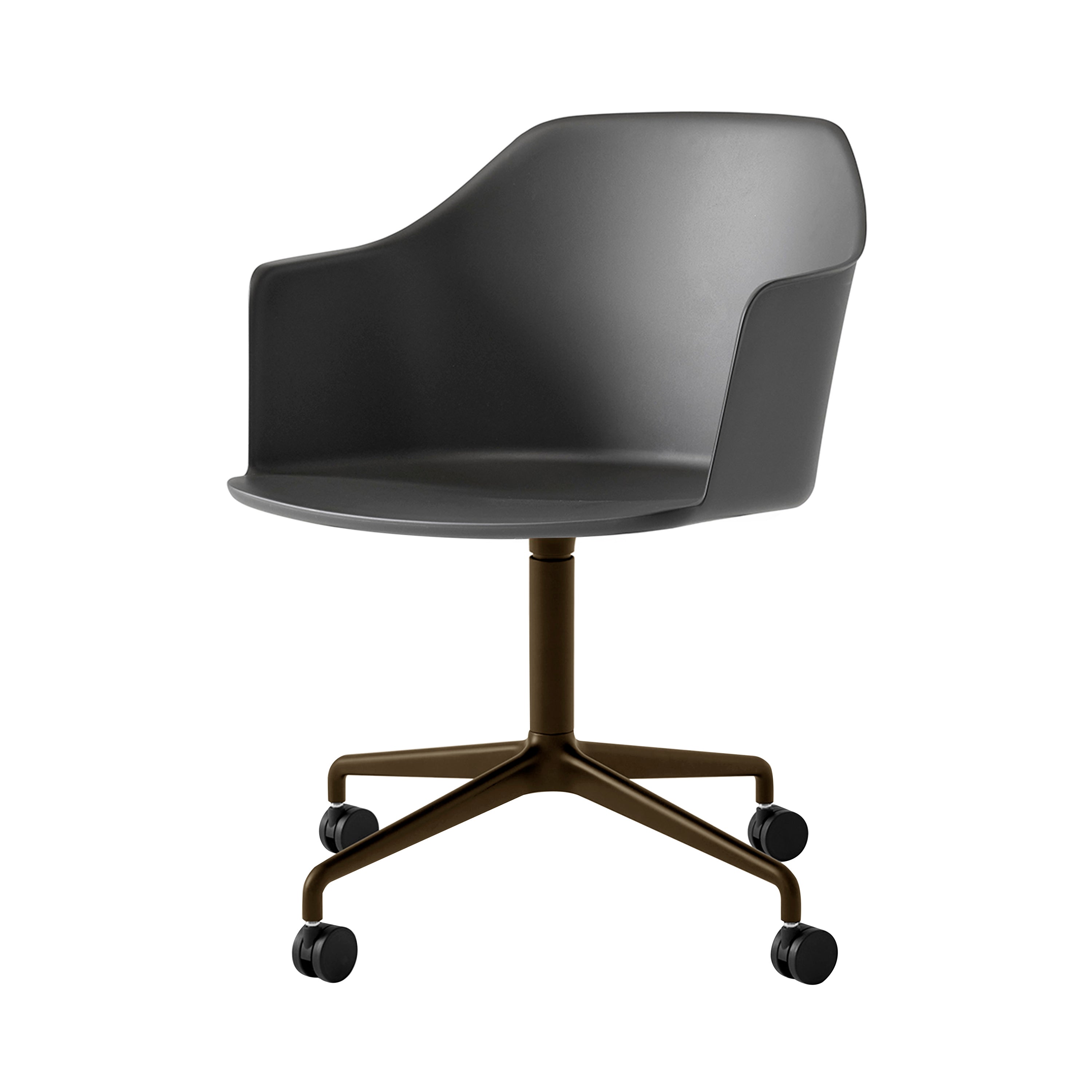Rely Armchair: HW48 + Black + Bronze