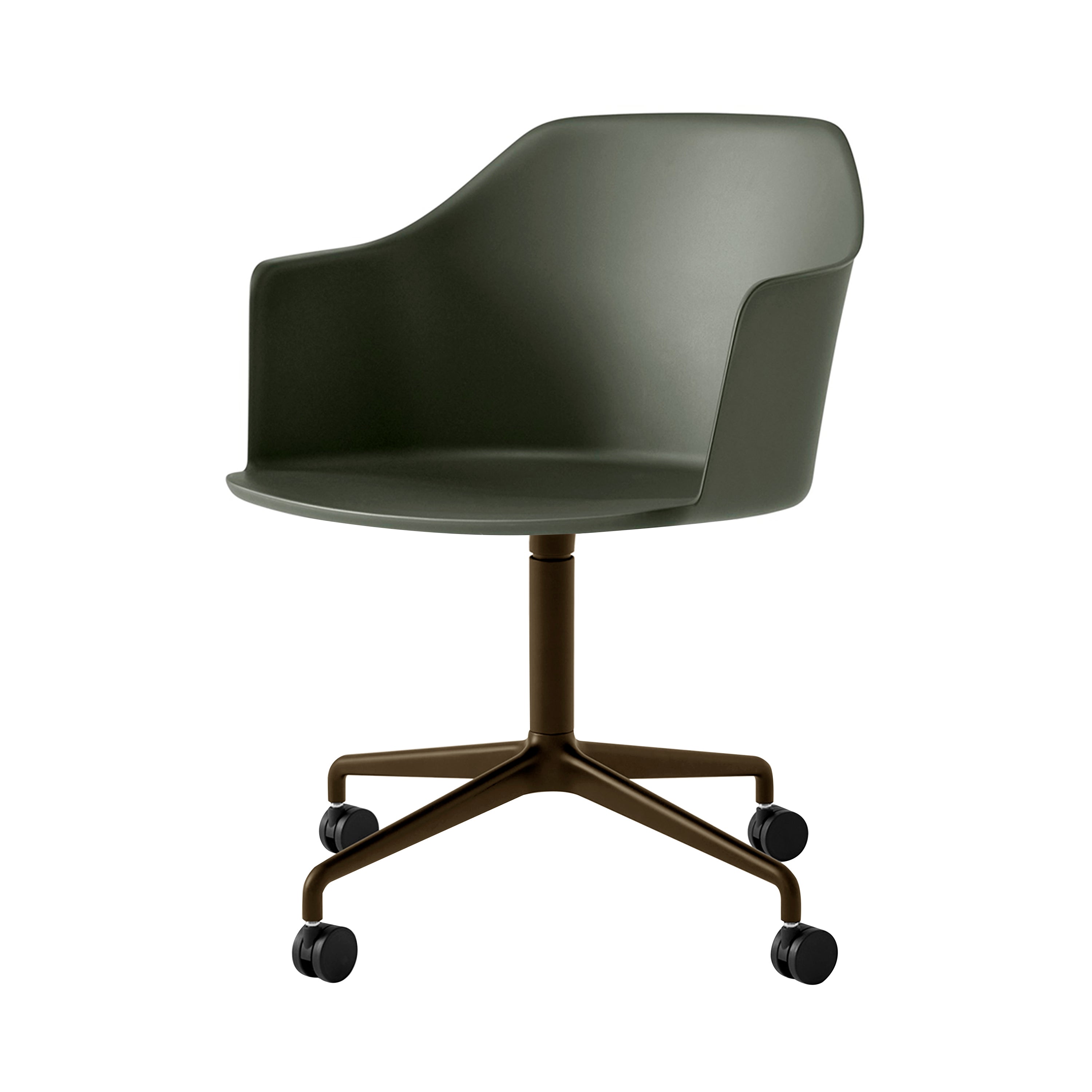 Rely Armchair: HW48 + Bronze Green + Bronzed