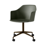 Rely Armchair: HW48 + Bronze Green + Bronzed