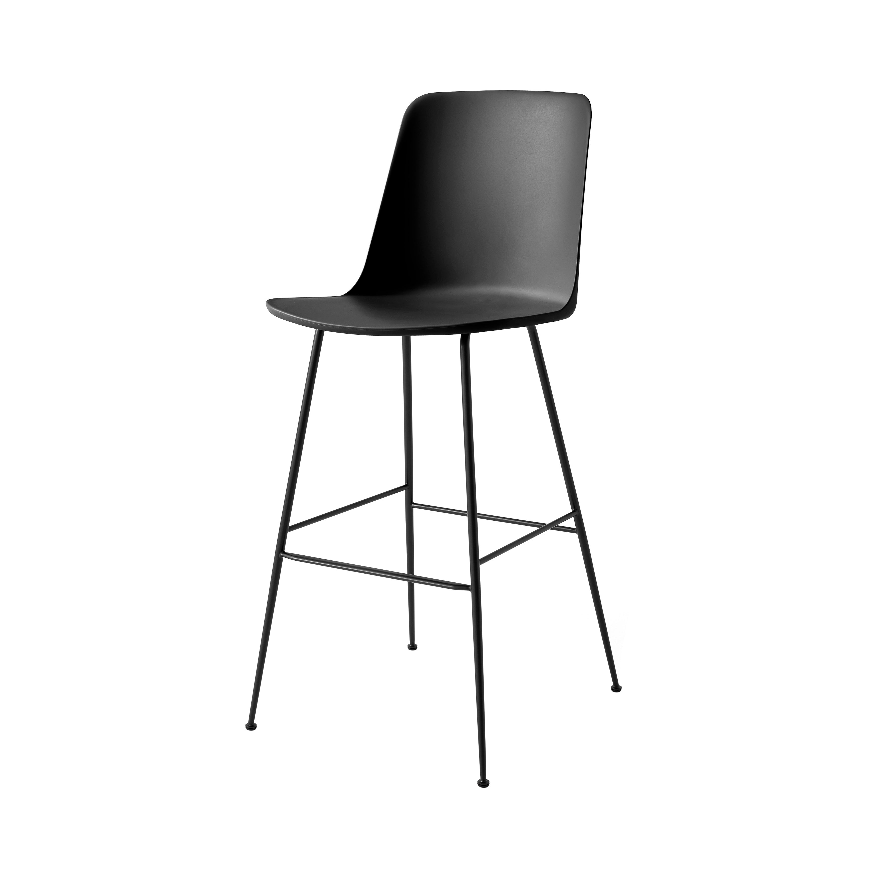 Rely Bar + Counter High Backrest Chair: HW96 + HW91 + Bar (HW96) + Black + Black