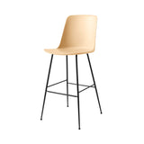 Rely Bar + Counter High Backrest Chair: HW96 + HW91 + Bar (HW96) + Beige Sand + Black