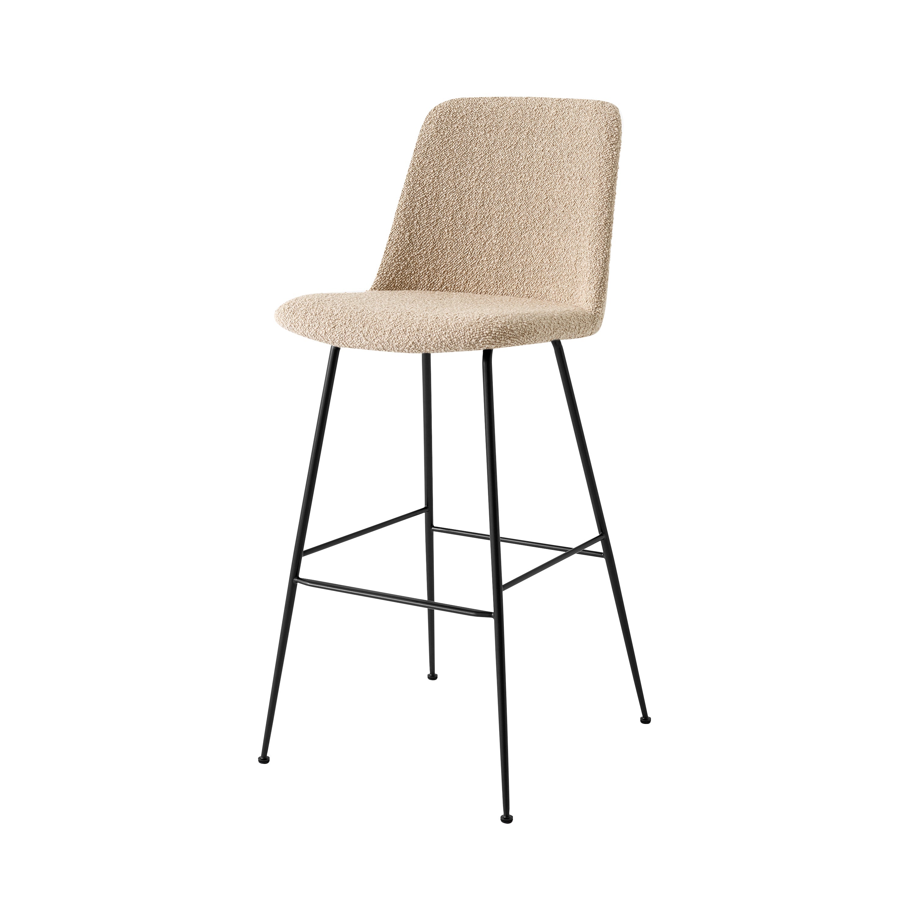 Rely Bar + Counter High Backrest Chair: HW98 + HW93 + Bar (HW98) + Black