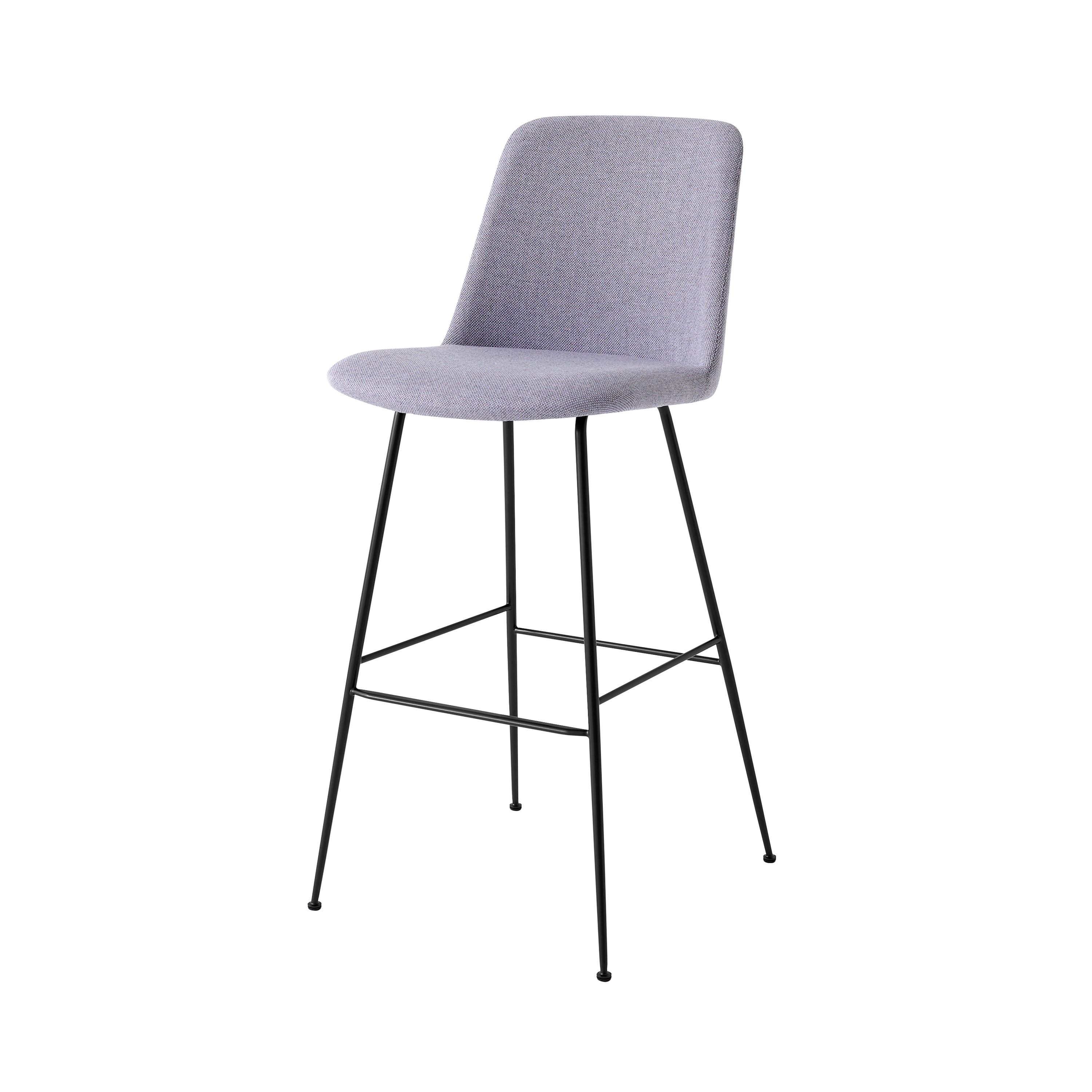 Rely Bar + Counter High Backrest Chair: HW98 + HW93 + Bar (HW98) + Black