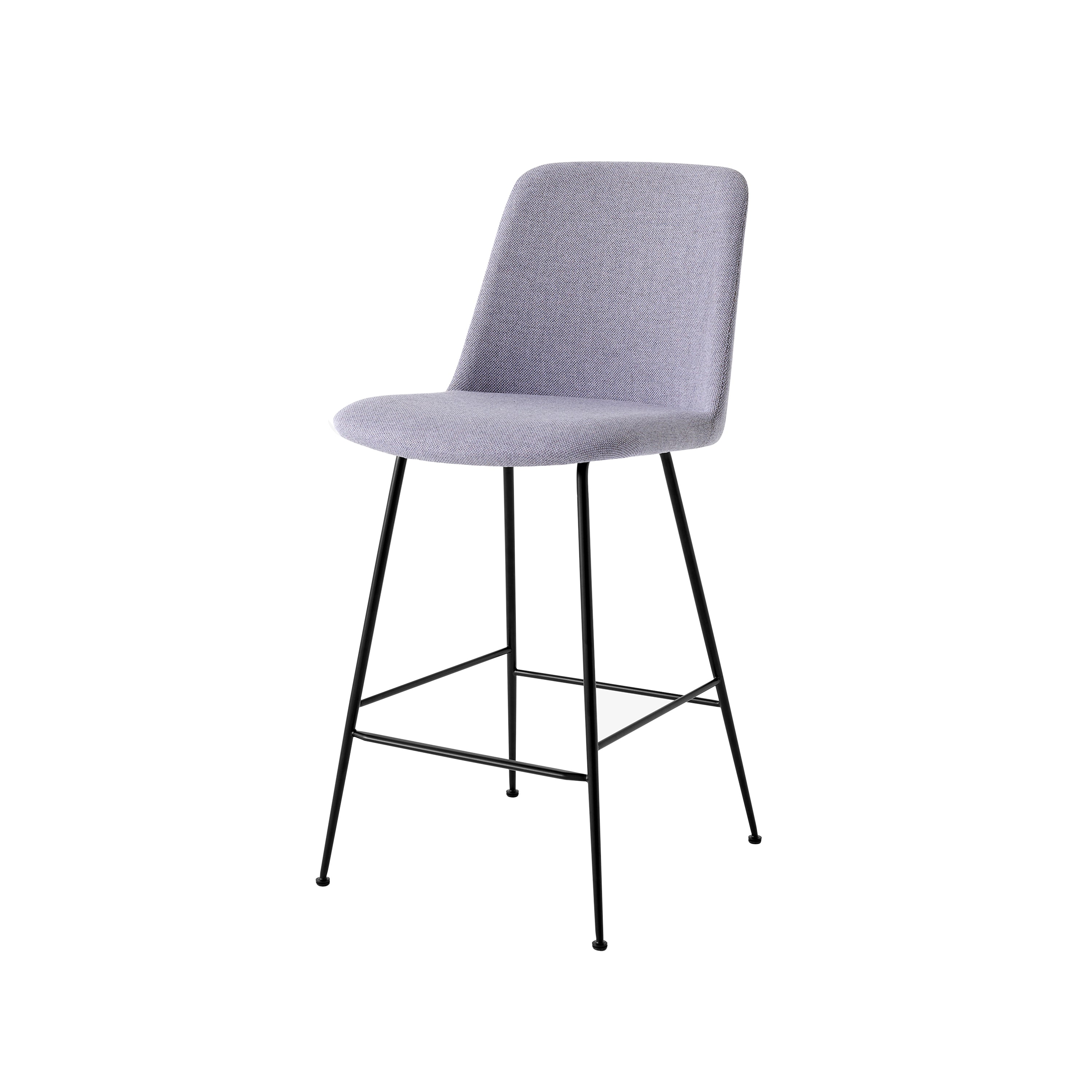 Rely Bar + Counter High Backrest Chair: HW98 + HW93 + Counter (HW93) + Black