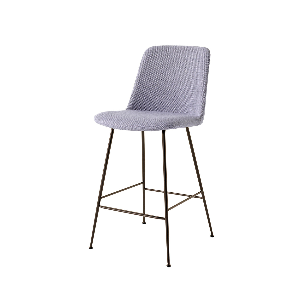 Rely Bar + Counter High Backrest Chair: HW98 + HW93 + Counter (HW93) + Bronzed