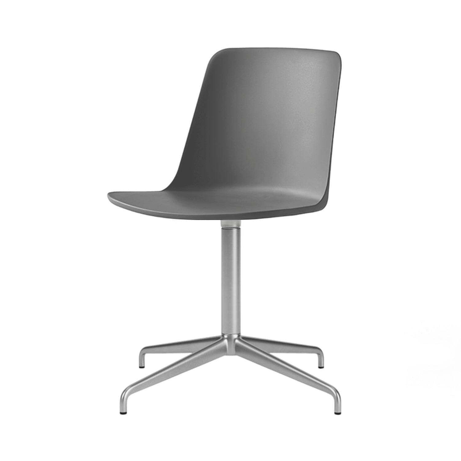 Rely Chair: HW11 + Stone Grey + Polished Aluminum