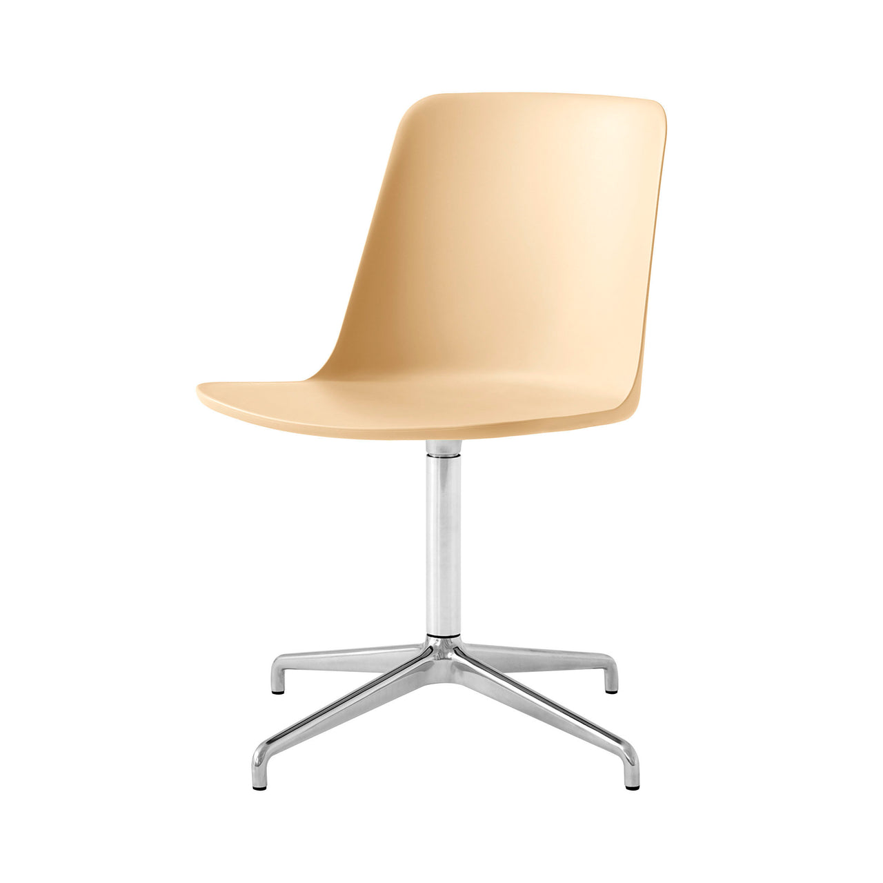 Rely Chair: HW16 + Beige Sand + Polished Aluminum