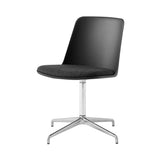 Rely Chair HW17: Polished Aluminum + Black