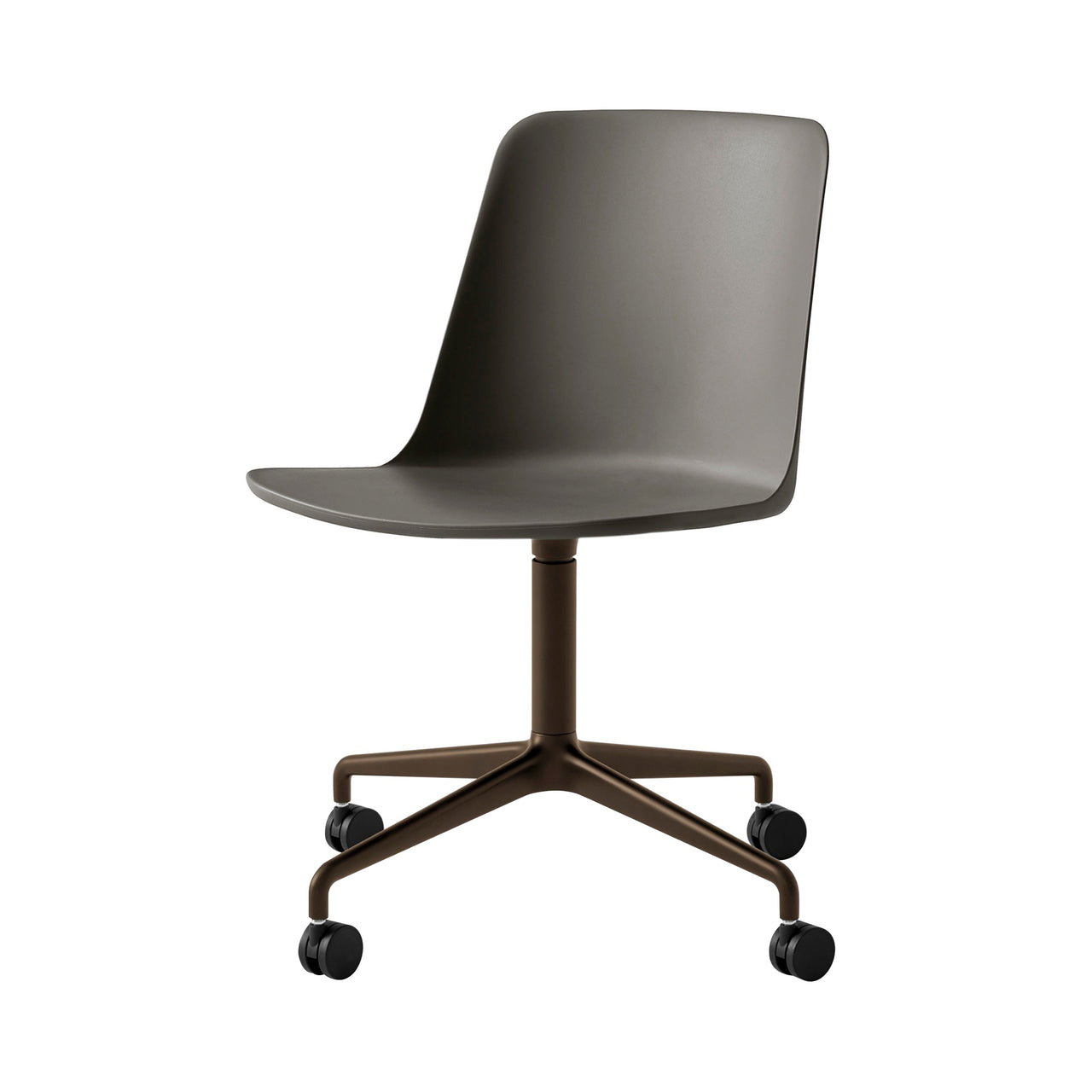 Rely Chair: HW21 + Stone Grey + Bronzed