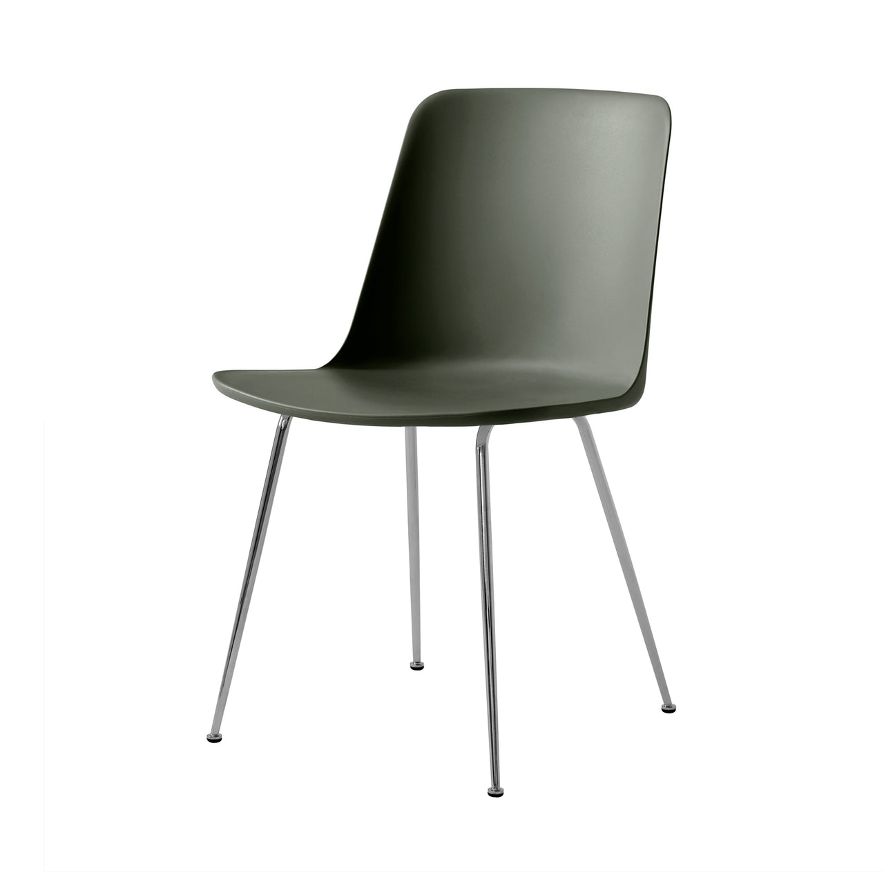 Rely Chair HW6: Set of 4 + Bronze Green + Chrome