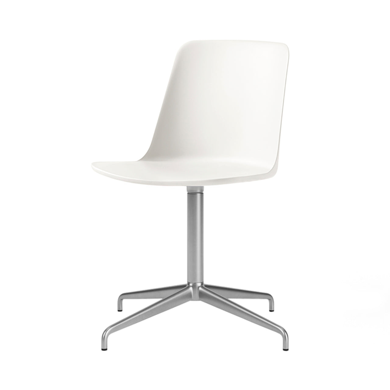 Rely Chair HW11: White + Polished Aluminum