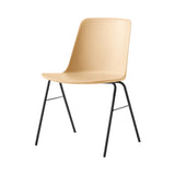 Rely Stacking Chair HW26: Beige Sand + Black