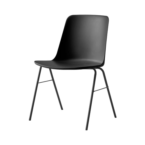 Rely Stacking Chair HW26: Black + Black