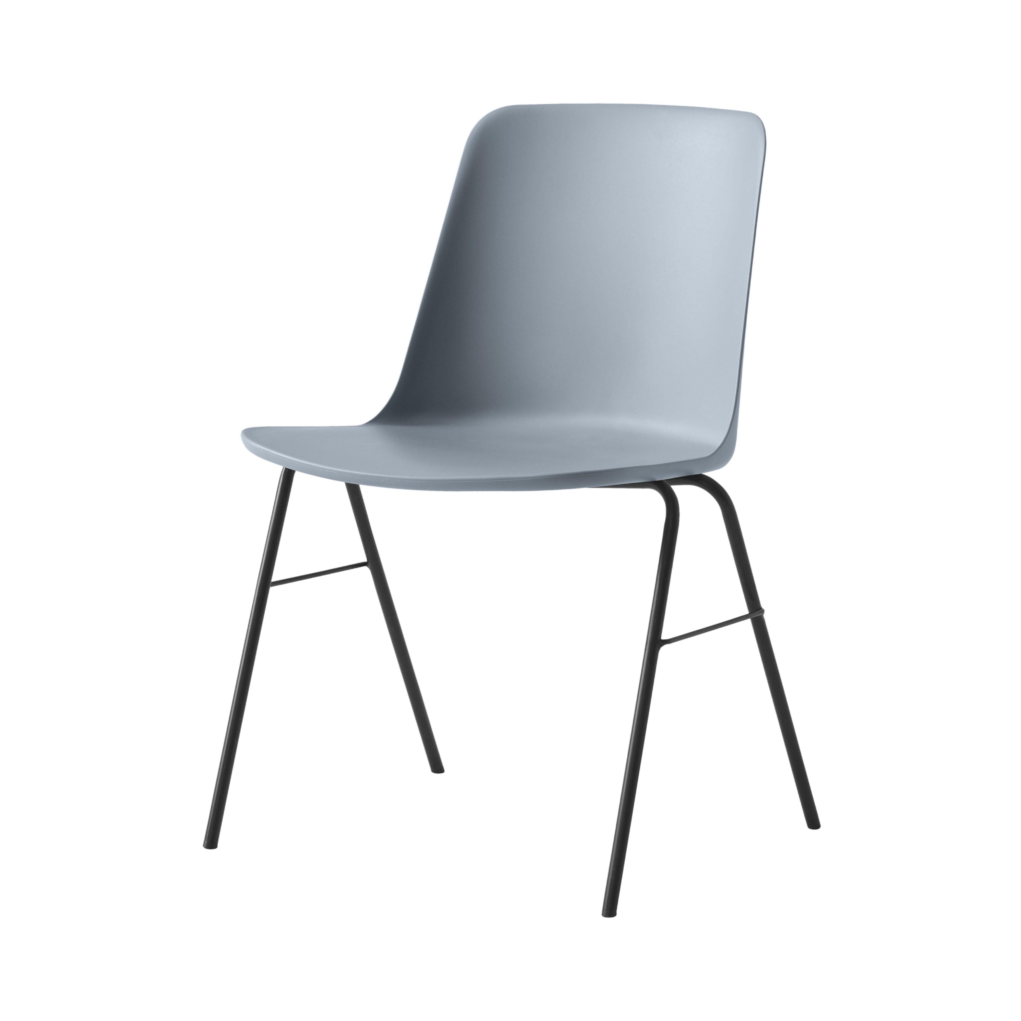 Rely Stacking Chair HW26: Light Blue + Black