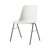 Rely Stacking Chair HW26: White + Black