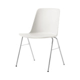 Rely Stacking Chair HW26: White + Chrome