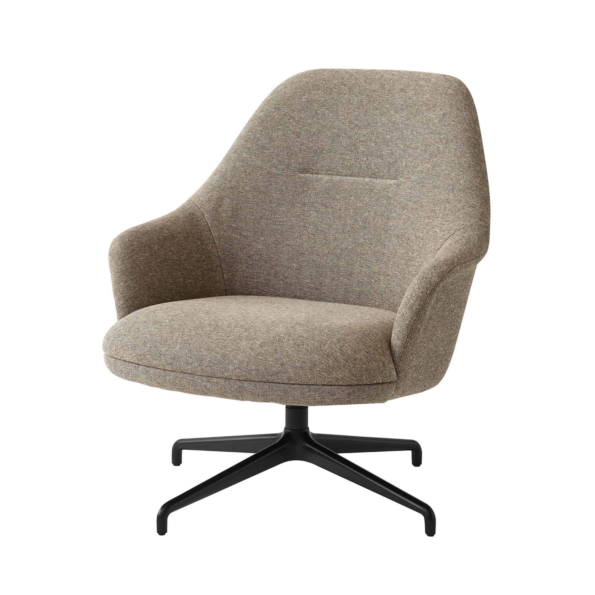 Rely Highback Lounge Chair: HW139 + Black