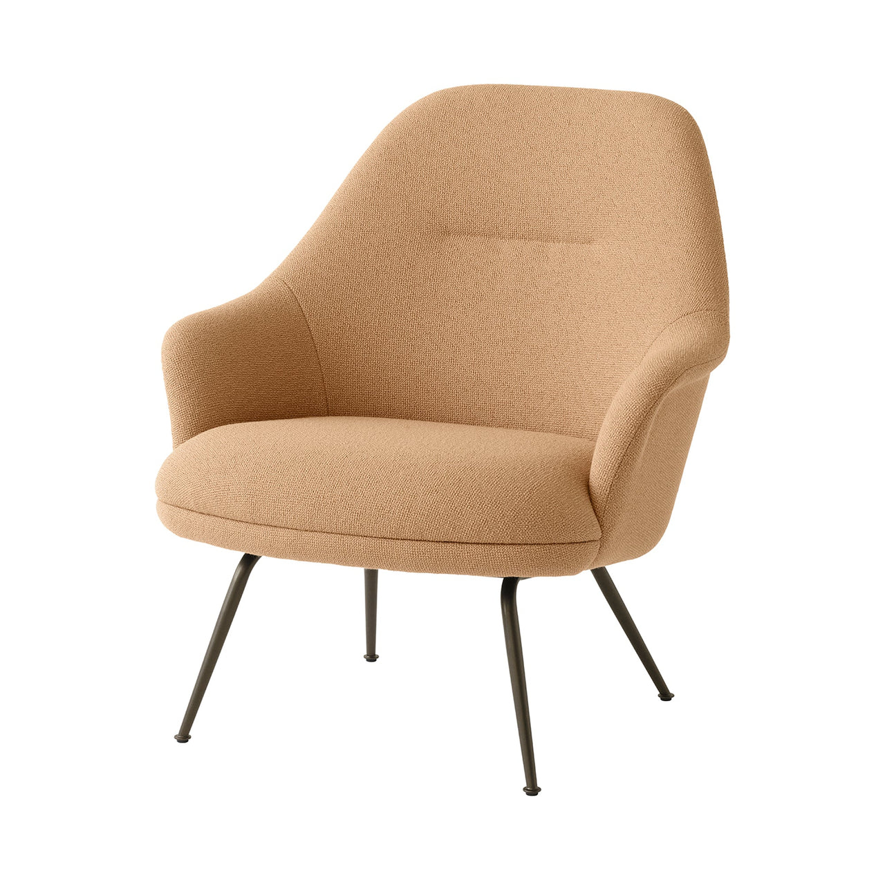 Rely Highback Lounge Chair: HW140 + Bronzed