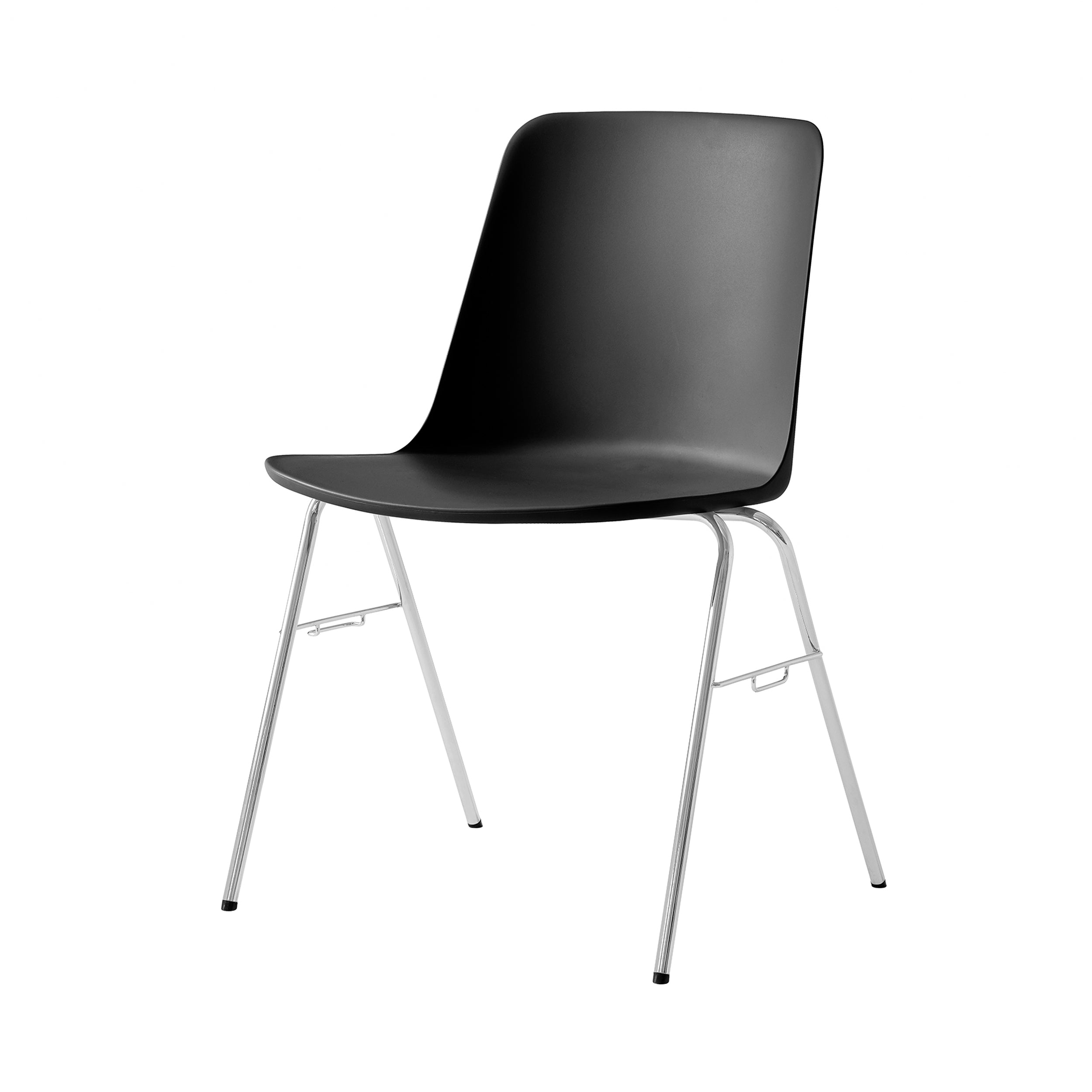 Rely Stacking Chair: HW27 + Black
