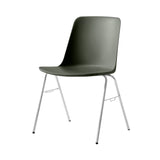 Rely Stacking Chair: HW27 + Bronze Green