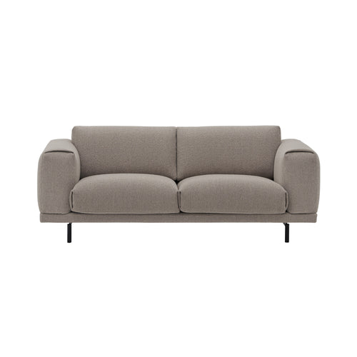 Rest 2 Seater Sofa: Metal Base + Hearth 6