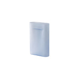 Ridge Vase: Glass - Quick Ship + Light Blue Frosted Glass