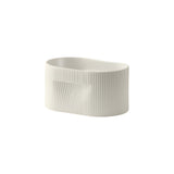 Ridge Planter: Low + Off-White
