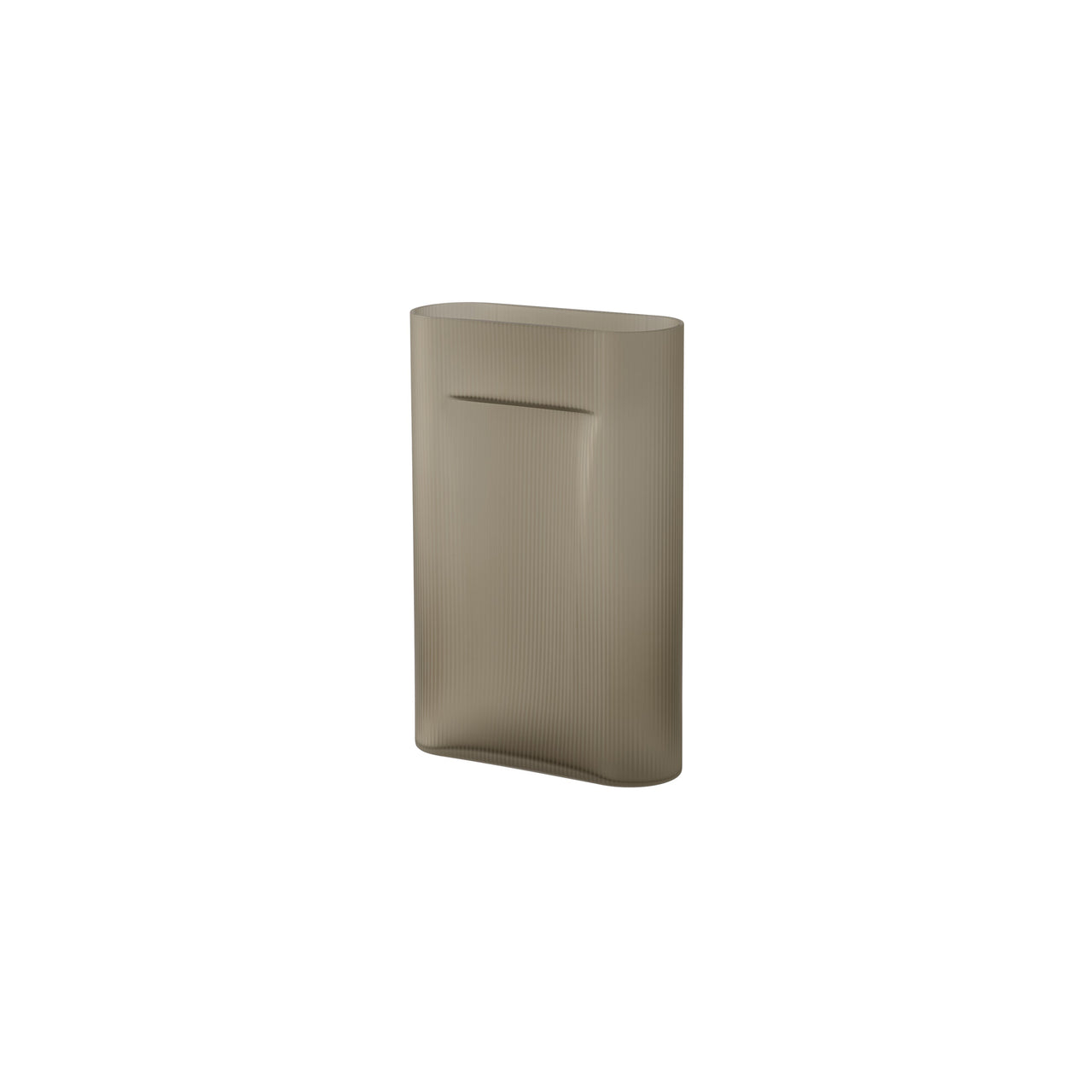 Ridge Vase: Glass + Large - 19.1